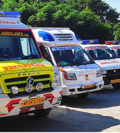 Ambulance in Debra Hospital